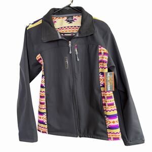 Paramo Jacket Incas Andes Men's Medium Black Southwest Aztec Outdoors NWT